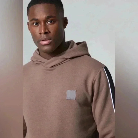 Boo Hoo MAN ACTIVE STRIPE HOODED TRACKSUIT - Picture 2 of 5